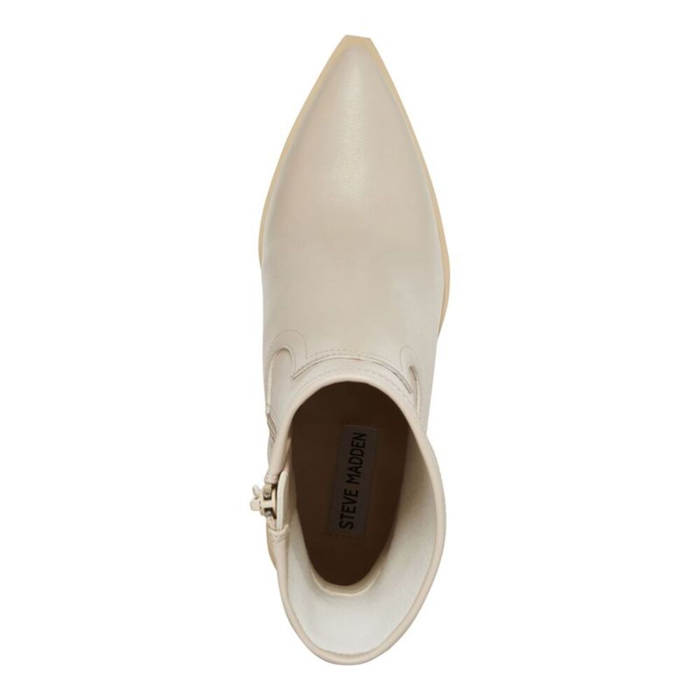 STEVE MADDEN Womens Ivory Thorn Pointed Toe Block Heel Western Boot 7.5 M - Picture 3 of 4